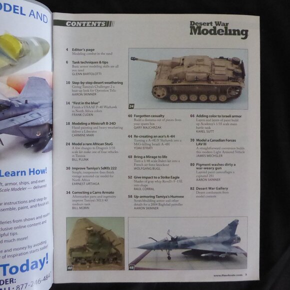 NEW NOVEMBER 2020 FINE SCALE MODELER MAGAZINE DESERT WAR MODELING - Picture 3 of 8